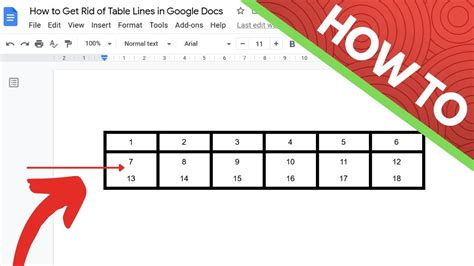 How To Remove Tables In Google Docs