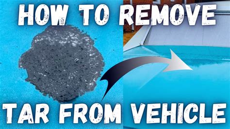 How To Remove Tar From Side Of Car