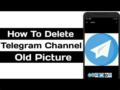 how to remove telegram channel profile picture