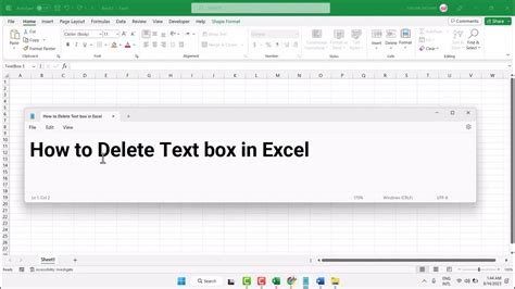 How To Remove Text Box In Excel 2016