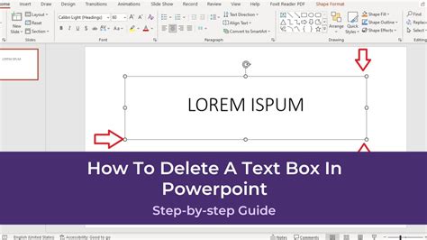 how to remove text box without removing text in powerpoint
