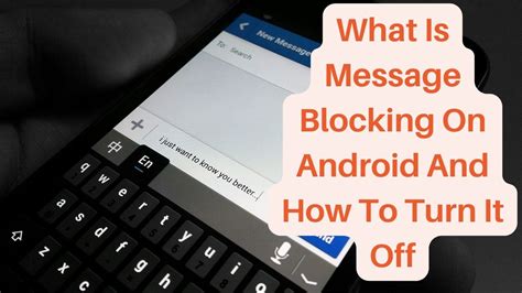 how to remove text message blocking