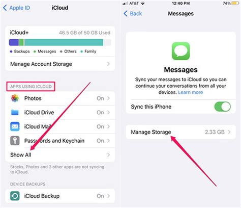how to remove text messages from icloud