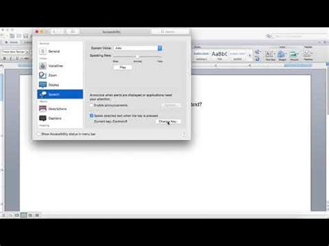 how to remove text to speech on mac