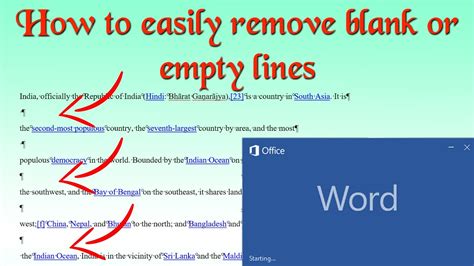 How To Remove The Empty Lines In Word