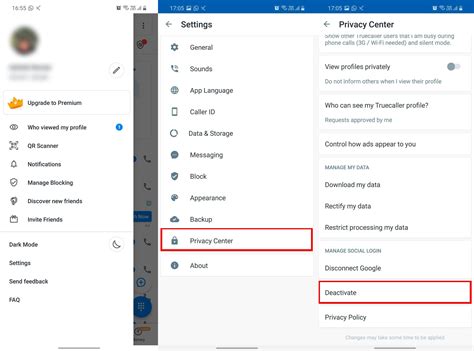 how to remove the name in truecaller