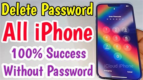 how to remove unknown password from iphone