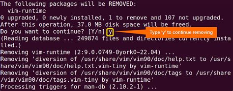 how to remove vim from ubuntu