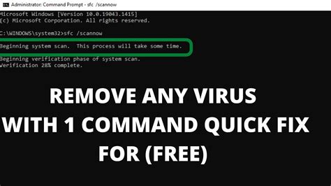 how to remove virus on windows 10 using command prompt