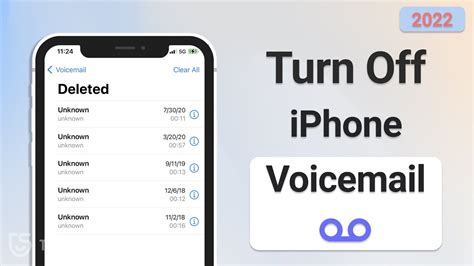 how to remove voicemail on iphone