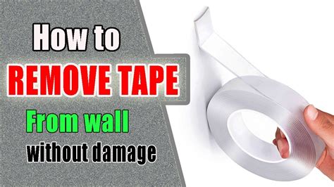 How To Remove Wall Mounting Tape