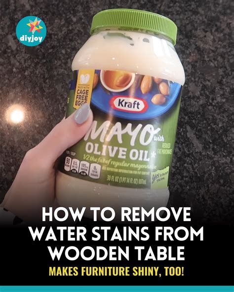 How To Remove Water Stains From End Table