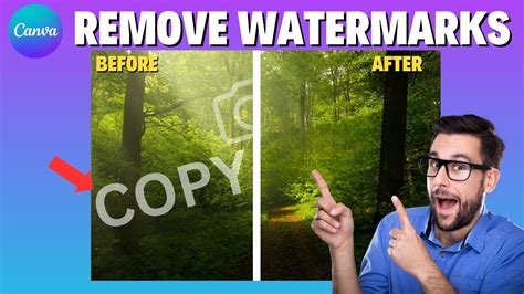 how to remove watermark from canvas
