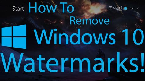 How To Remove Watermarks From Windows