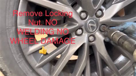 How To Remove Wheel With Nut