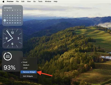 how to remove widgets from mac desktop