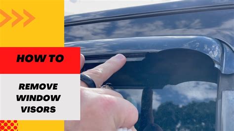 How To Remove Window Deflector From Car