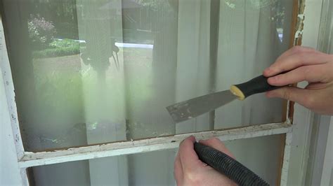 How To Remove Window Glass From Frame