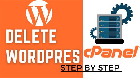 how to remove wordpress website from cpanel