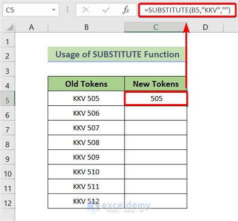 how to remove words from excel cell formula