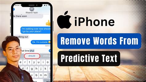 how to remove words from iphone predictive text