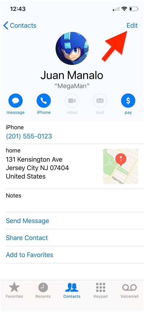 how to remove work address from apple maps