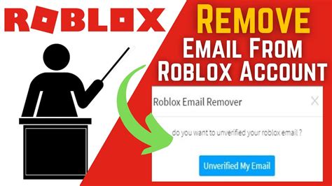 how to remove your email address in roblox
