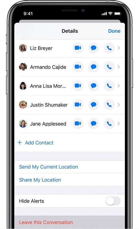 how to remove yourself from a group text iphone