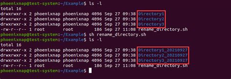 how to rename a directory in linux terminal