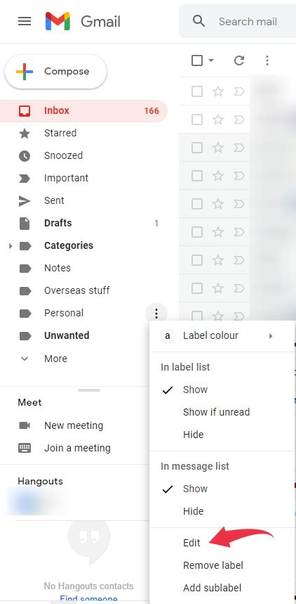 how to rename a folder in gmail
