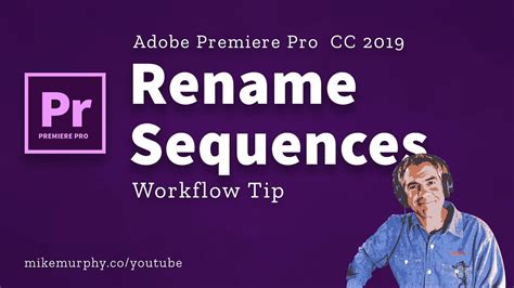 How To Rename A Sequence In Premiere