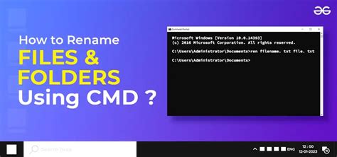 How To Rename Files And Folders With Command Prompt Cmd