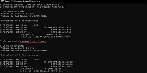 How To Rename Files Using Command Prompt