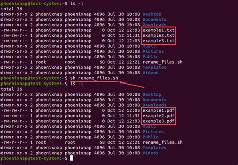 how to rename multiple files in unix