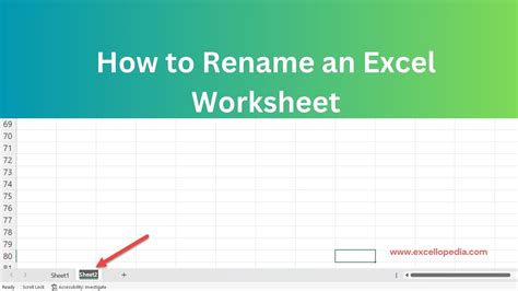 how to rename worksheet in excel mac