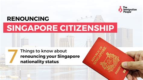 how to renounce singapore citizenship