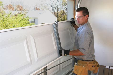 how to repair a garage door