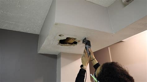 how to repair a hole in a ceiling 3ft x 3ft