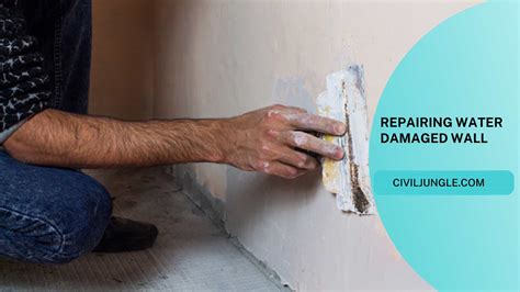how to repair bathroom wall water damage