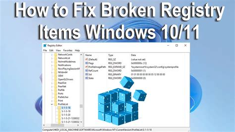 how to repair broken registries