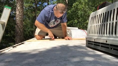 how to repair damaged roof on fifth wheel