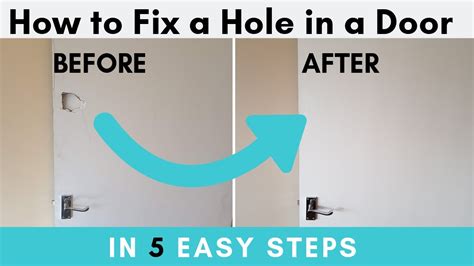 How To Repair Hole In Bedroom Door