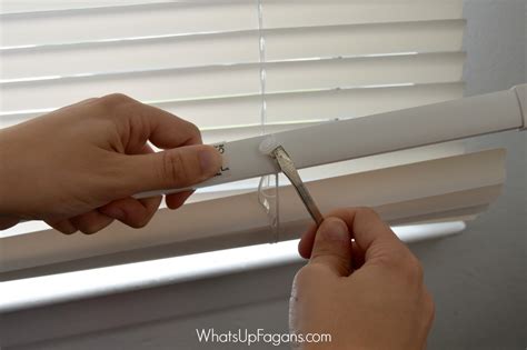 how to repair mini blinds