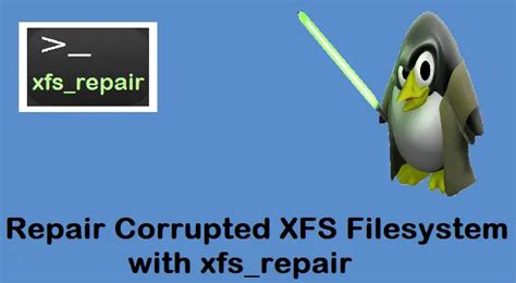 how to repair xfs file system in linux