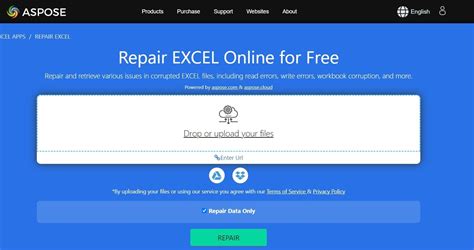 how to repair xlsx file online