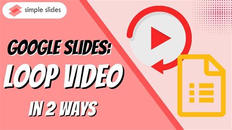 how to repeat a video on google slides