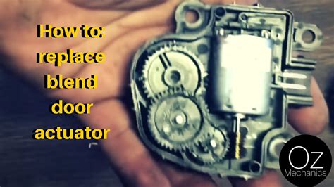 How To Replace A Blend Door Motor