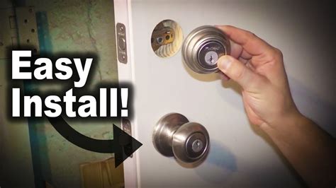 How To Replace A Doorknob And Deadbolt