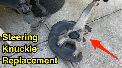 how to replace a left steering knuckle