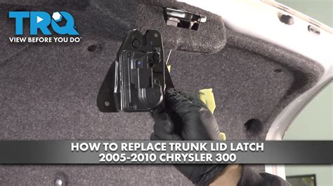 How To Replace A Trunk Lid